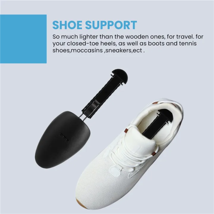 ARELENE%205%20Pairs%20Practical%20Plastic%20Adjustable%20Length%20Men%20Shoe%20Tree%20Stretcher%20Boot%20Holder%20Organizers%20(5%20Pairs%20Black)%20-%20Image%202