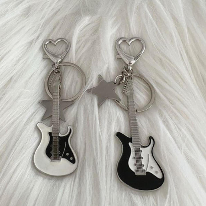 New%20style%20Cool%20Keychain%20Charming%20Female%20Trendy%20Pendant%20Star-shaped%20Guitar%20design%20Retro%20accessories%20for%20Daily%20wear%20Street%20fashion%20-%20Image%203