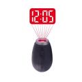 New Creative Digital Time Projection Mini LED Clock Flashlight with Time Date Keychain Function Night Light Projector. 