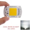 AC 220V 50W High Power LED COB Chip with Smart IC Driver, Integrated SMD LED COB Light Source For DIY Spotlight & Flood Light. 