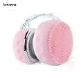 Sutuiying Mini Electric Waterproof Silicone Face Cleaning Brush Ultrasonic Portable Face Massager Sonic Vibrating Facial Cleansing Brush. 