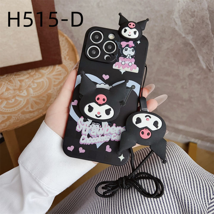 Phone%20Case%20Infinix%20Hot%2020%204G%2020%205G%2020%20Play%2020i%2020S%2030%204G%2030%20Play%20NFC%2030i%2030i%20NFC%20Casing%20With%20Lanyard%20Strap%20Cartoon%20Kuromi%20Silicone%20Shockproof%20Phone%20Cover%20-%20Image%203