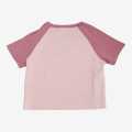 Pink Plain Crop Tshirt For Women. 