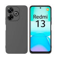 Silicone Case for Redmi 13 4G- Camera Protective Flexible Phone Back Cover - Black. 
