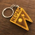 Nepal Flag -  - All Natural Nepali/Nepalese Wood/Wooden Keyring/Keychain/Key Holder. 