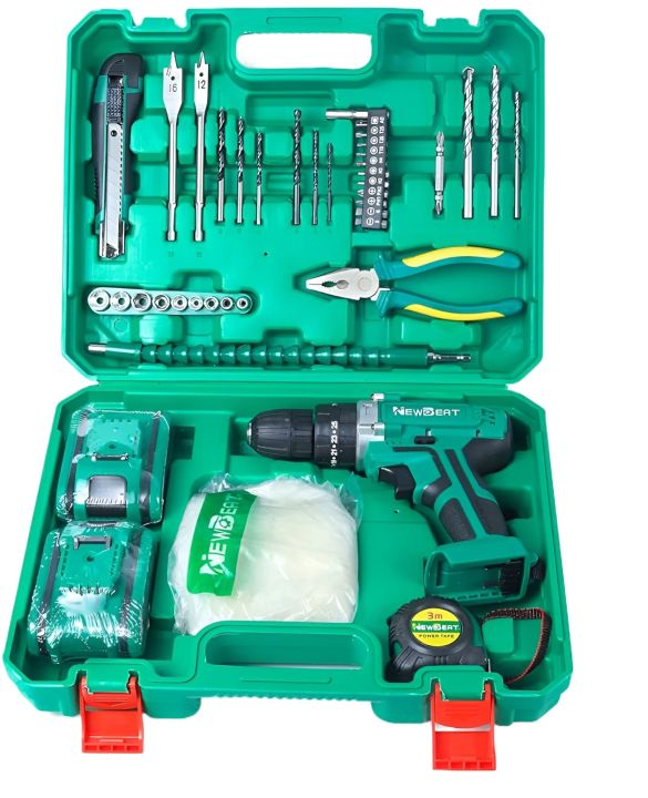 21V Impact Cordless Drill With Tools Set