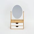 Falcon Mirror With 2 Tier Storage Drawers 17.5 X 10.4 X 9.4~29 CM. 
