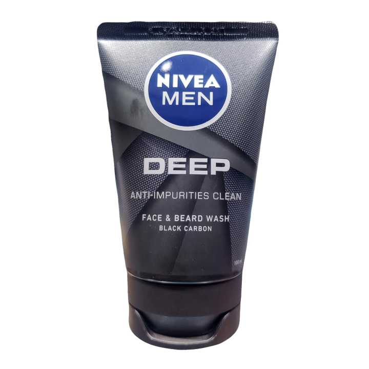 Nivea Men Deep Anti - Impurities Clean Face and Beard Wash 100 ml