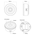 3X ZigBee NEO 90DB Sound and Light Sensor Tuya Smart Life Built-in Siren Alarm Sensor. 