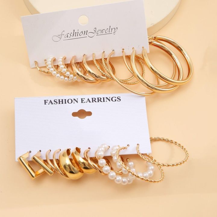24Pcs%20Korean%20Retro%20Golden%20Metal%20Dangle%20Earrings%20Set%20for%20Jewelry%20Accessories%20Gifts%20new%20-%20Image%203