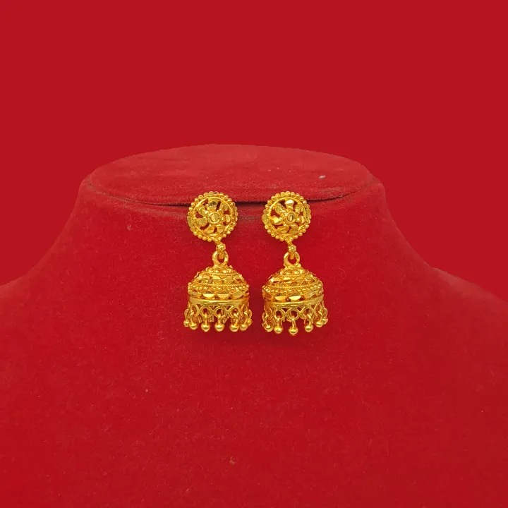 Gold%20Plated%20Gold%20Design%20Pinjara/Pinjada%20Earring%20Jhumka%20For%20Women%20-%20Image%202