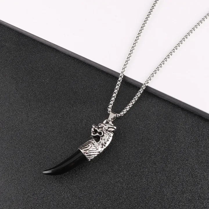 Profesional%20Jewelry%20Accessories%20Pendant%20Vintage%20Personality%20Korean%20Men's%20Necklace%20Wolf%20Tooth%20Domineering%20XLN%20Trend%20Pendant%20Sweater%20Simple%20Jewelry%20-%20Image%206