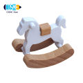 Doll House Accessories Rocking Wooden Trojan Horse Smooth Surface Anti-crack Good Detail Photo Prop Dollhouse Miniature Dollhouse Toy. 