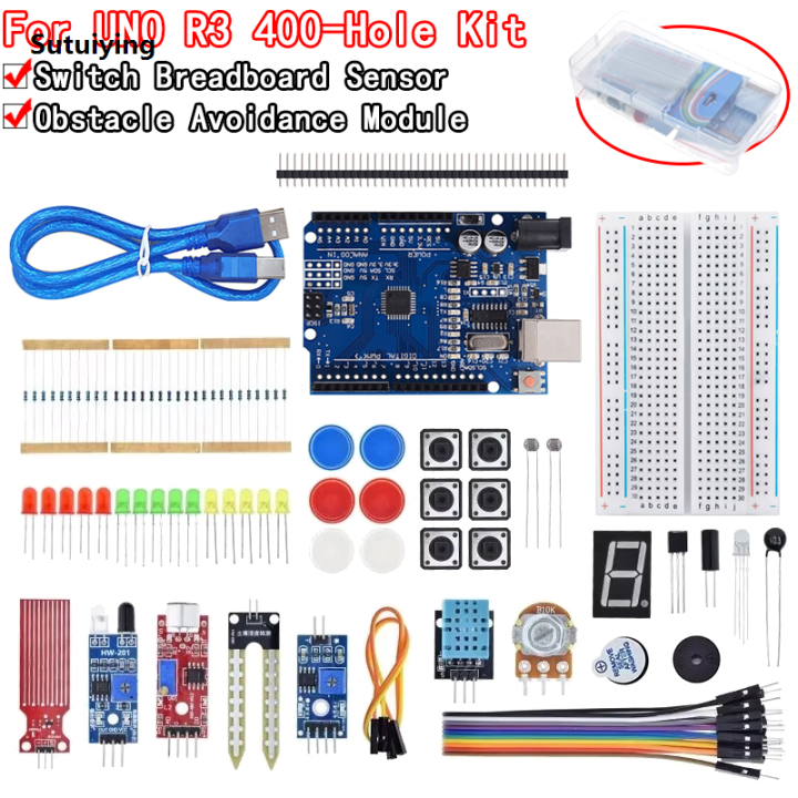Sutuiying%20Basic%20Starter%20Kit%20for%20Arduino%20Uno%20Set%20R3%20DIY%20New%20style%20Kit%20-%20R3%20Board%20/%20Breadboard%20+%20Retail%20Box%20-%20Image%202