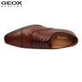 Geox Cognac New Life E Pure Leather Formal Shoes For Men. 