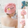 Hair Drying Towel Microfiber Hair Towel Wrap with Buttons Super Absorbent Twist Turban Shower Gift for Kids and Women. 
