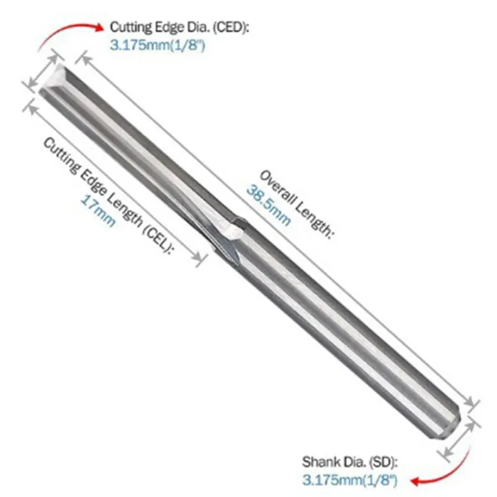 5PCS%20Two%20Flutes%20Spiral%20Carbide%20Mill%20Tool%20Cutters%20for%20CNC%20Router,%20Compression%20Wood%20End%20Mill%20Cutter%20Bits,%203.175X17mm%20-%20Image%208