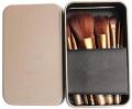 12 Pcs Wooden Makeup Brush Set With Storage Box. 