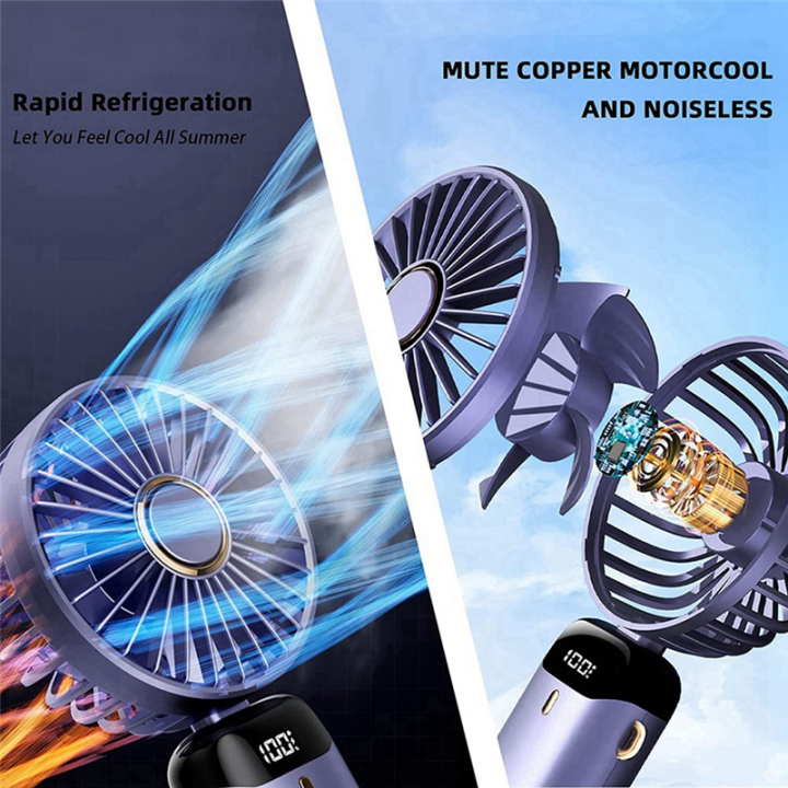 Handheld%20Fan%20Portable%20Fan%20Personal%20Fan%205000MAh%20Rechargeable,5%20Speeds%20with%20LED%20Display,90%C2%B0%20Adjustable%20-%20Image%205