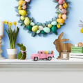 Easter Truck Vintage Truck Farmhouse Truck with Eggs Metal Antique Truck Decor Vintage Farmhouse Truck Spring Handmade Easter Decorations. 