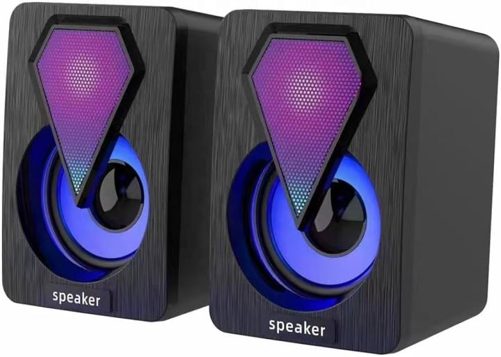 Mini RGB Speaker for PC Laptop Gaming Computer Speaker