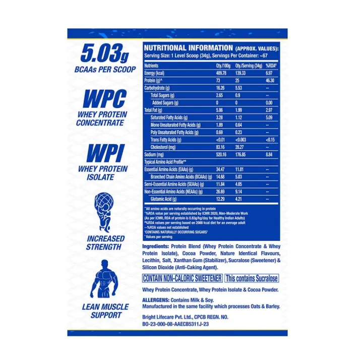 Ronnie%20Coleman%20King%20Whey%20Protein%205lbs%202.27kg%20Chocolate%20Flavor%20with%20100%25%20Whey%20Protein%20ISOLATE%20and%20Concentrate%20Blend%20-%20Image%202