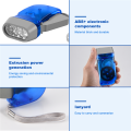 3 LED Dynamo Wind Up Flashlight Hand-pressing Crank No Battery Torch. 