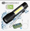 Ez Mini Rechargeable LED Tactical Flashlight Powerful Torch Mini Pocket Torchlight Zoomable Focusing Emergency Flashlight. 
