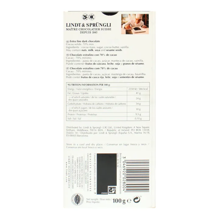 Lindt%20Excellence%2070%25%20Cacao%20Dark%20Choclate%20100Gm%20-%20Image%203
