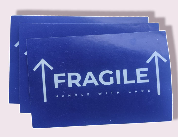 Fragile Stickers (300 Pieces, 13*8 cm) For Shipping, Handling, Packing & Moving