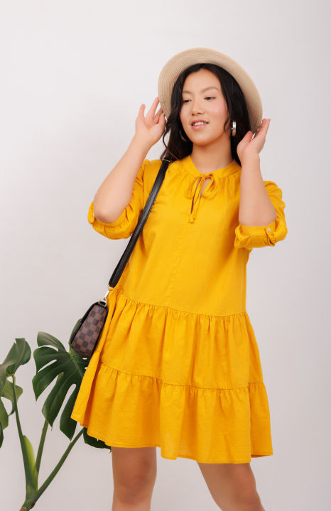 Women's%20LOGO%20Smock%20Dress%20Casual%20Midi%20Length%20Fitted%20Dress%20-%20Image%202