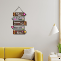 Home Delight Be Positive Decorative Wall Hanging Wood Art Decoration Item. 