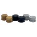 100PCS 18/410 20/410 Aluminium Lid/Aluminum Ropp Threaded Cap Gold Sier Screw Lids for Bottle Cosmetic Container. 