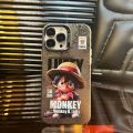 Q-version 3D Solon Luffy Pirate King Phone Case Compatible for IPhone 15 11 12 13 14 7 8 Pro Max XR X XS Max Soft Shockproof Cover. 