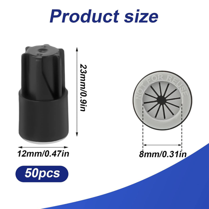 50Piece%20Waterproof%20Wire%20Nuts%20Outdoor%20Electrical%20Wire%20Connectors%20Black%20PVC%20for%20Sprinkler%20LED%20Landscape%20Light%20Irrigation%20Valves%20-%20Image%202
