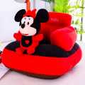 Cute Mickey Mouse Design Baby Sofa Seat Plush Cushion Sofa Cum Bed and Soft Rocking Chair for Kids (Red). 