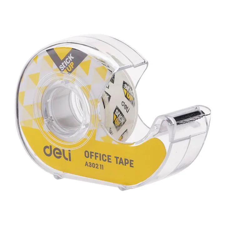 Deli%20Super%20Clear%20Office%20Tape%2018mm%20x%207.62M%20EA30211%20-%20Image%202