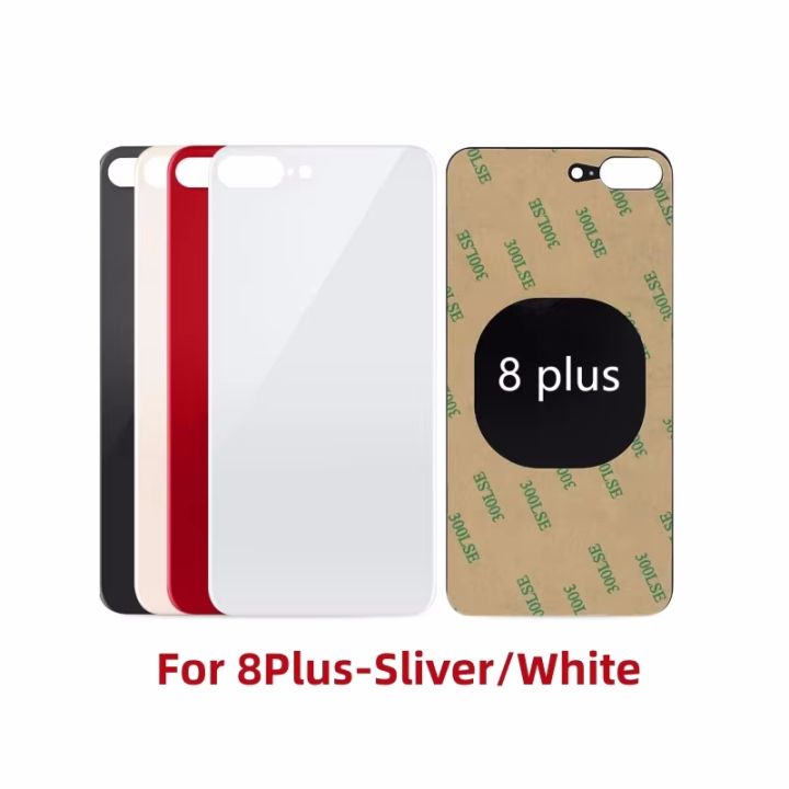 HOT For iPhone 8G /8 Plus Back Glass Panel Battery Cover Big Hole Rear ...