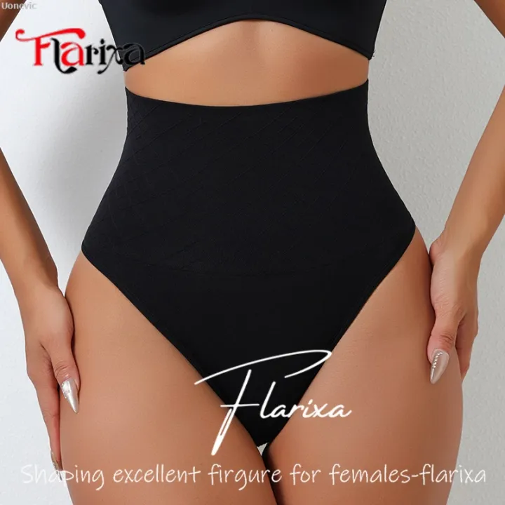Uonevic%20Seamless%20Cin%20High%20Waist%20Control%20Lingerie%20Flarixa%20Shapewear%20Thong%20Luxury%20Shaping%20Belly%20Panties%20Women's%20Belly%20Slim%20Fit%20Cher%20Briefs%20T%20Back%20-%20Image%208