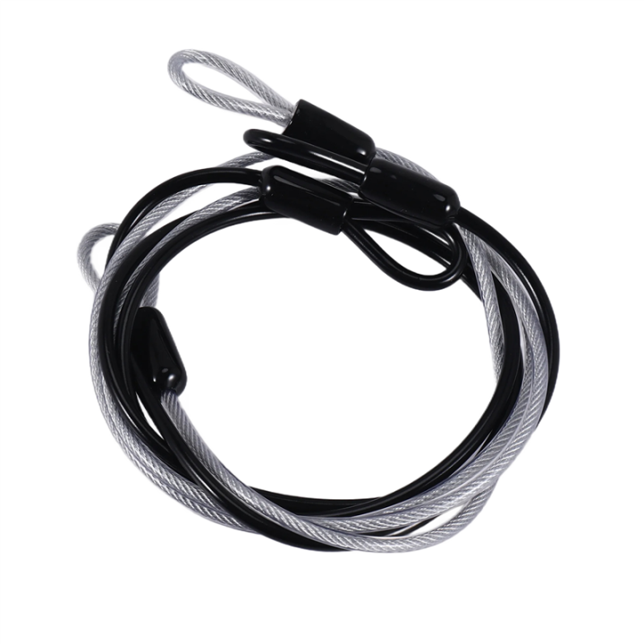 100CM/3.3Ft Long Travel Security Cable Lock,Braided Steel Coated Safety Luggage Lock Safety Wire Rope