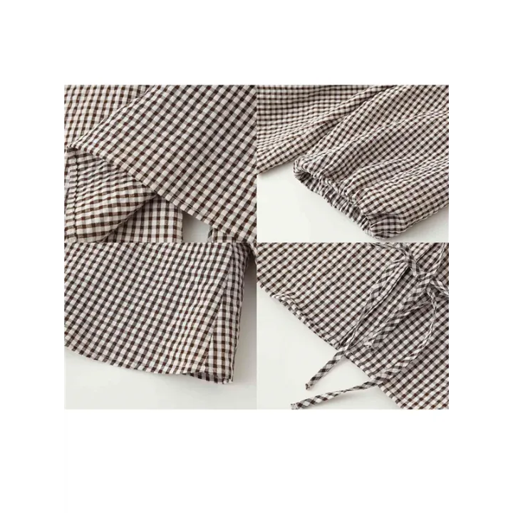 Tie%20Front%20Tops%20Womens%20Y2k%20Leopard%20Print%20Peplum%20Babydoll%20/4%20Length%20Puff%20Sleeve%20Cute%20Going%20Out%20Tops%20-%20Image%204