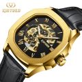 KINYUED brand fashionable business luxury sports automatic mechanical men's watch. 