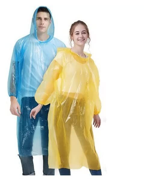 3-in-1 Multi-functional Cloak Raincoat Adult Hooded Rain Poncho with Pocket Wate