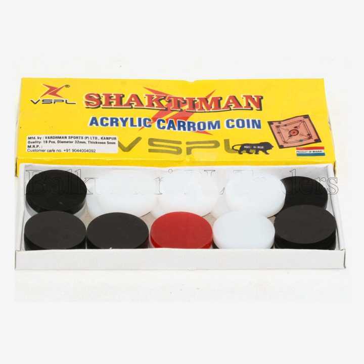 Carrom Coin Original Product With Sticker By Mitrata