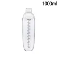 Plastic Cocktail Shaker Hand Shaker Cup with Scales 350ml/530ml/700ml/1000ml Milk Tea Wine Drink Shaker Mixer Bar Tool Kengding. 