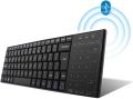 BT10 Bluetooth Keyboard With Touchpad Type,  3.0 Wireless Keyboard USB Rechargeable, Wireless Mouse, Silent, Lightweight, Thin, Compatible With Windows, Mac OS, Android, IOS, PC, Smartphone, SYWS0049-B. 