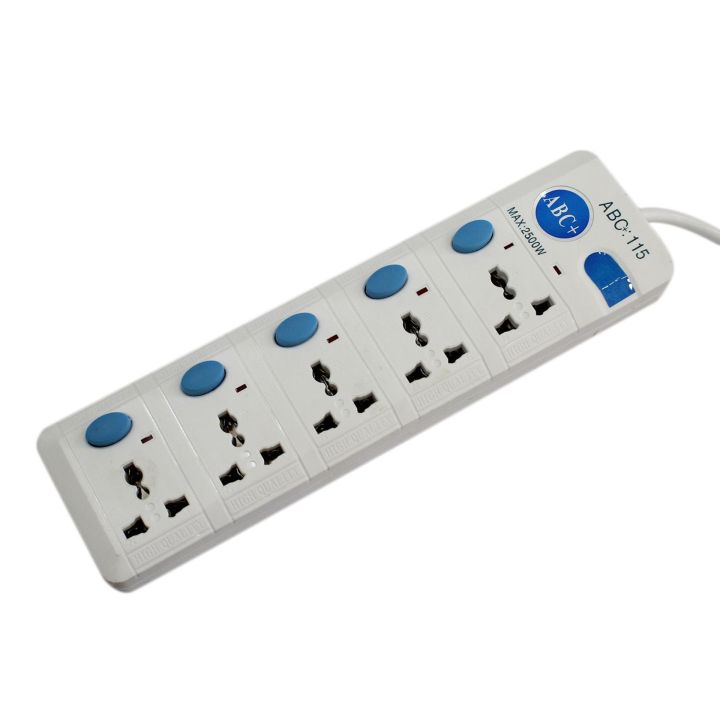 5 port Extension Multiplug - 2500W