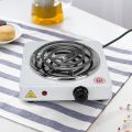 Electric Stove, 1000W Household Electric Single Burner Cooktop, Portable Hot Plate Cooktop, Alloy Coil Burner for Coffee Tea Home Office(US standard 110V). 