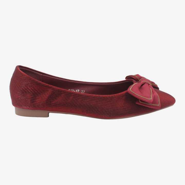 Maroon%20Color%20Fashionable%20Cock%20Shoes%20For%20Women%20-%20Image%203