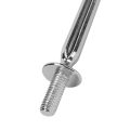 2 3 Tier Cake Plate Stand Heavy Metal Center Handle Fitting Hardware Rod Shape:Ornate Victoriana Color:Silver 2 Sets. 